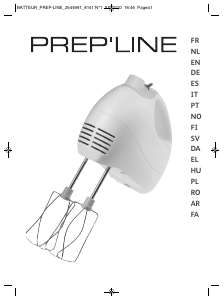 Εγχειρίδιο Tefal 814137 PrepLine Μίξερ χειρός