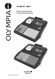 Bedienungsanleitung Olympia CM 980-F Registrierkasse