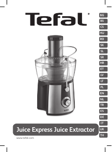 Kullanım kılavuzu Tefal ZE550D38 Juice Express Meyve sıkacağı