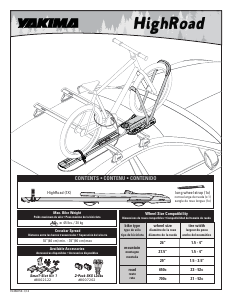 Manual Yakima HighRoad Bicycle Carrier