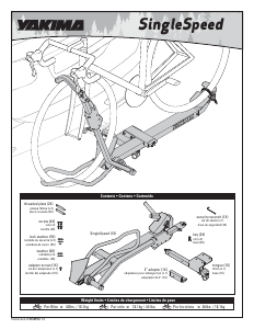 Manual Yakima SingleSpeed Bicycle Carrier