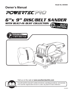 Manual Powertec BD6900 Belt Sander