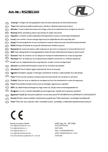 Manuale Reality R52381187 Leika Lampada