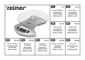 Руководство Zelmer 34Z051 Кухонные весы