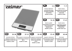 Manual Zelmer 34Z052 Cântar de bucătărie