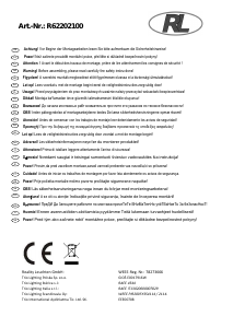 Návod Reality R62253100 Elektra Svietidlo