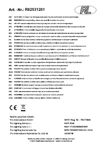 Hướng dẫn sử dụng Reality R62531201 Patz Đèn