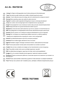 Manuale Reality R62706106 Prater Lampada