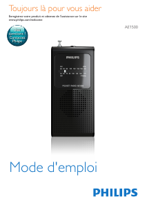 Mode d’emploi Philips AE1500W Radio