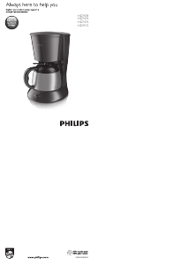 Mode d’emploi Philips HD7472 Cafetière