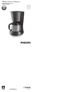 Mode d’emploi Philips HD7474 Cafetière