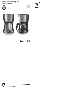 Bruksanvisning Philips HD7479 Kaffebryggare