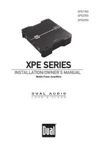 Manual Dual XPE1700 Car Amplifier