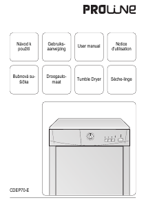 Mode d’emploi Proline CDEP70-E Sèche-linge