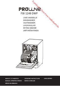 Manual Proline FBI 1249 DWP Dishwasher