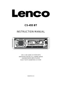 Manual de uso Lenco CS-455 BT Radio para coche