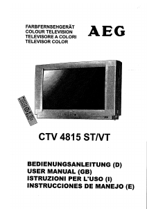 Bedienungsanleitung AEG CTV 4815 LCD fernseher