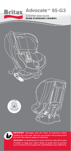 Handleiding Britax Advocate 65-G3 Autostoeltje