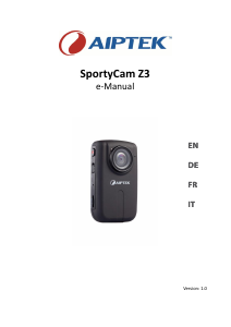 Manual Aiptek SportyCam Z3 Action Camera