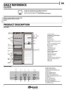 Manual Bauknecht KGSF 18 A3+ WS Fridge-Freezer