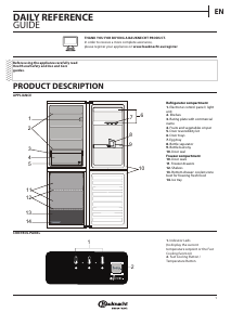 Manual Bauknecht KGLFI 17 A2+ WS Fridge-Freezer