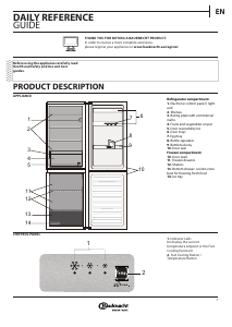 Handleiding Bauknecht KGLFI 18 A2+ WS Koel-vries combinatie