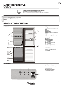 Manual Bauknecht KGLF 20 A2+ IN Fridge-Freezer