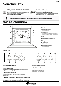 Bedienungsanleitung Bauknecht HVK3 NN8F IN Backofen