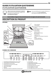 Mode d’emploi Bauknecht BFO 3T323 P6M X Lave-vaisselle