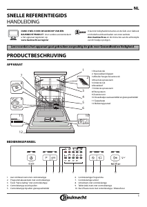 Handleiding Bauknecht BBE 2B19 X A Vaatwasser