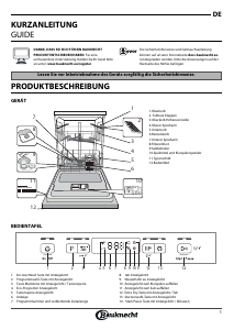 Bedienungsanleitung Bauknecht BUC 3C32 X Geschirrspüler