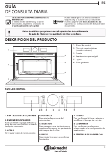 Manual de uso Bauknecht EMDR4 5638 PT Microondas