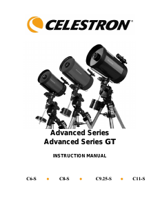 Manual Celestron C11-SGT (XLT) Computerized Telescope