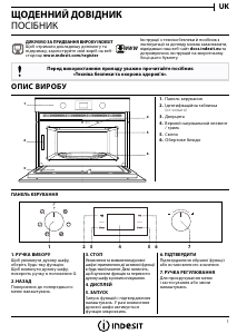 Посібник Indesit MWI 4343 BL Мікрохвильова піч