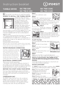 Manual Indesit IDC 75 B (UK) Dryer
