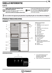 Handleiding Indesit LR9 S1Q F W Koel-vries combinatie