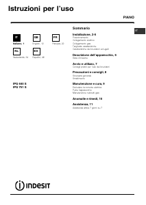 Manual de uso Indesit IPG 751 S (GR) Placa