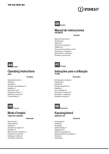 Manual de uso Indesit THP 642 W/IX/I RU Placa