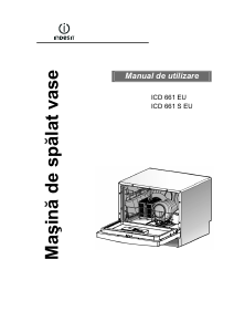 Manual Indesit ICD 661 EU Maşină de spălat vase