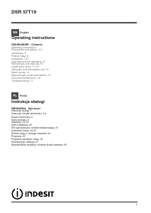 Instrukcja Indesit DSR 57T19 CA S EU Zmywarka