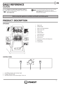 Manual Indesit DSFE 1B19 C UK Dishwasher