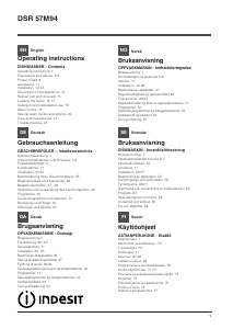 Bruksanvisning Indesit DSR 57M94 A EU Oppvaskmaskin