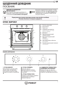 Посібник Indesit IFW 6834 WH Духова шафа