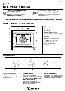 Manual de uso Indesit IFW 6530 BL Horno