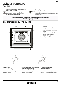 Manual de uso Indesit IFW 6220 IX Horno