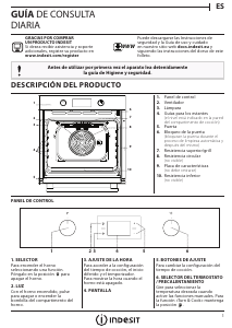 Manual de uso Indesit IFW 3844 JP IX Horno