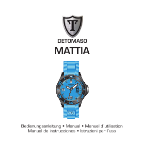 Manual de uso Detomaso Mattia Reloj de pulsera