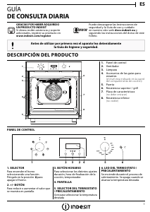 Manual de uso Indesit IFW 65Y0 IX Horno