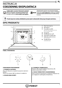 Instrukcja Indesit IFVR 500 OW Piekarnik