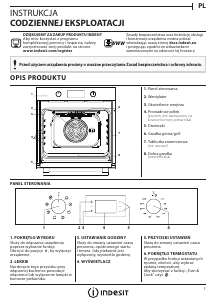 Instrukcja Indesit IFW 6544 IX.1 Piekarnik